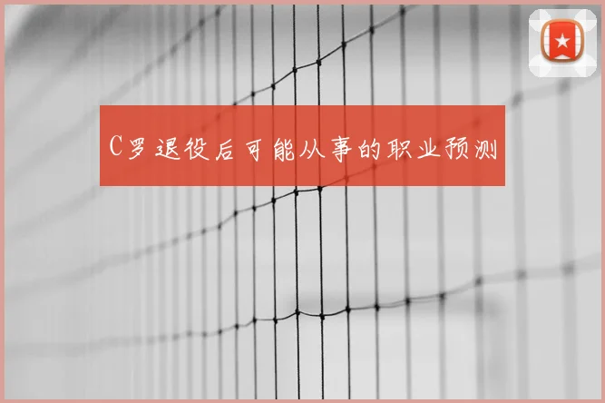 C罗退役后可能从事的职业预测